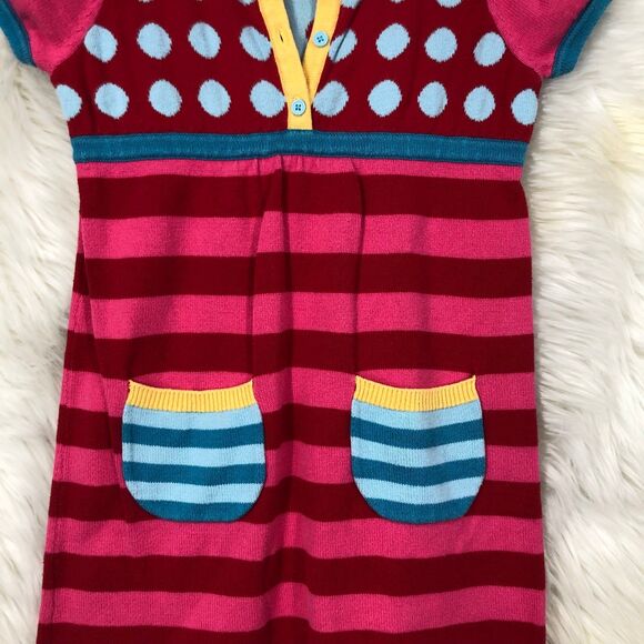 Hannah Anderson Little Girls Sweater Dress SZ 5 (110), Mixed Prints - Picture 3 of 8
